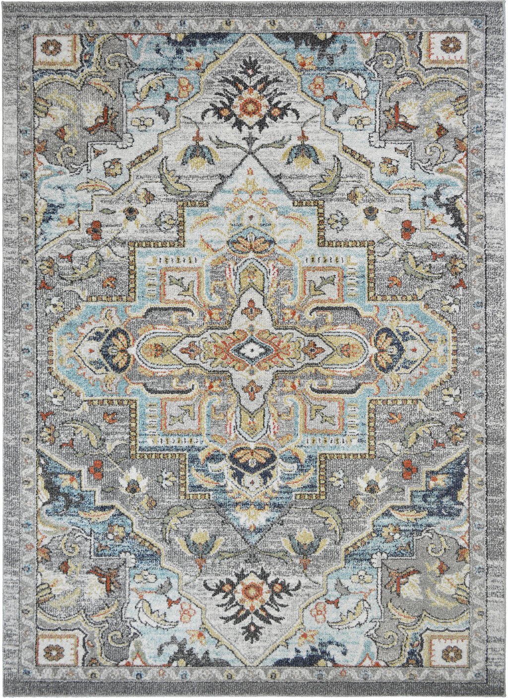 Mayberry Rugs Monaco Leila Gray Area Rug – Traditional Home Decor Rug Mayberry Rug