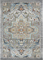 Mayberry Rugs Monaco Leila Gray Area Rug – Traditional Home Decor Rug Mayberry Rug