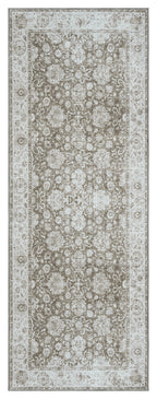 Mayberry Rugs Vintage Thebes Brown Area Rug – Distressed Traditional Rug Mayberry Rug