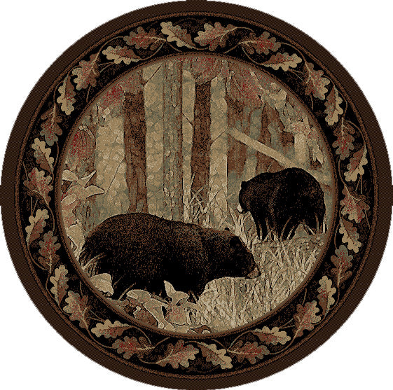 Mayberry Rugs American Destination Smokey Mountain Multi Area Rug – Rustic Lodge Rug Mayberry Rug