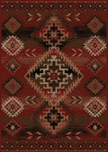 Mayberry Rugs American Destination Phoenix Red Area Rug – Southwestern Lodge Rug Mayberry Rug