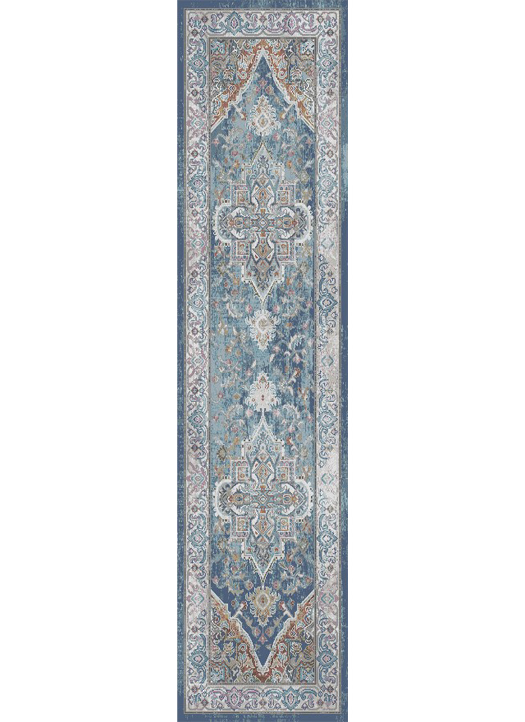 Mayberry Rugs Monaco Tatiana Blue Area Rug – Traditional Home Decor Rug Mayberry Rug