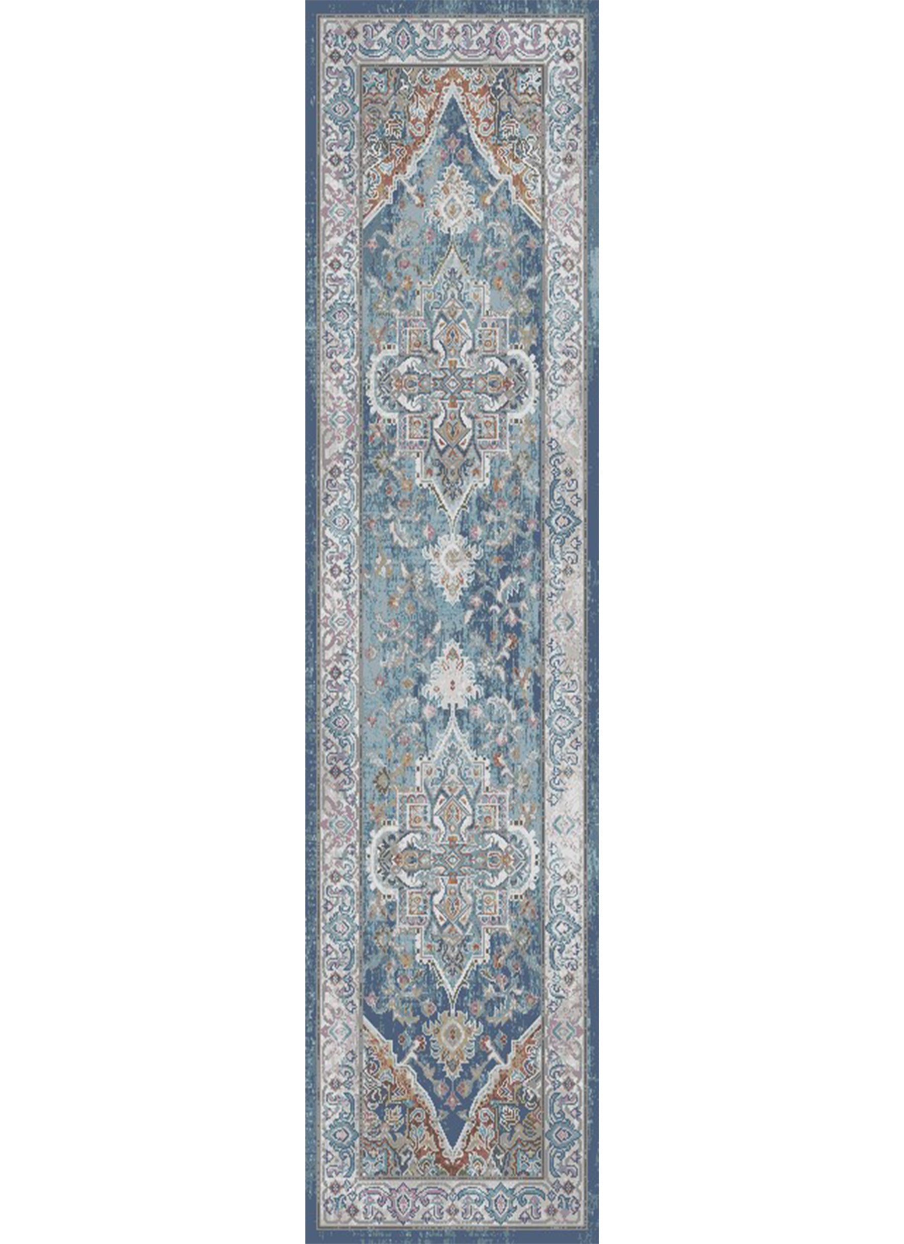 Mayberry Rugs Monaco Tatiana Blue Area Rug – Traditional Home Decor Rug Mayberry Rug