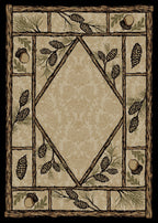Mayberry Rugs American Destination Brasstown Bald Multi – Rustic Lodge Area Rug Mayberry Rug