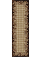 Mayberry Rugs Hearthside Crosshill Brown Area Rug – Rustic Cabin Lodge Rug Mayberry Rug