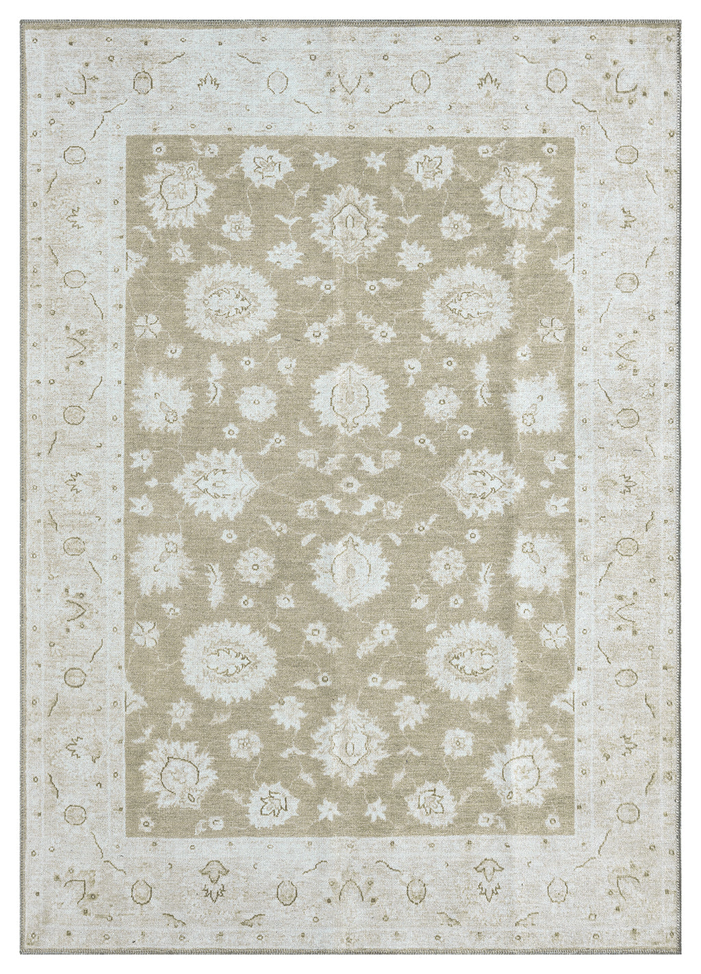 Mayberry Rugs Vintage Zagora Beige Area Rug – Distressed Traditional Rug Mayberry Rug