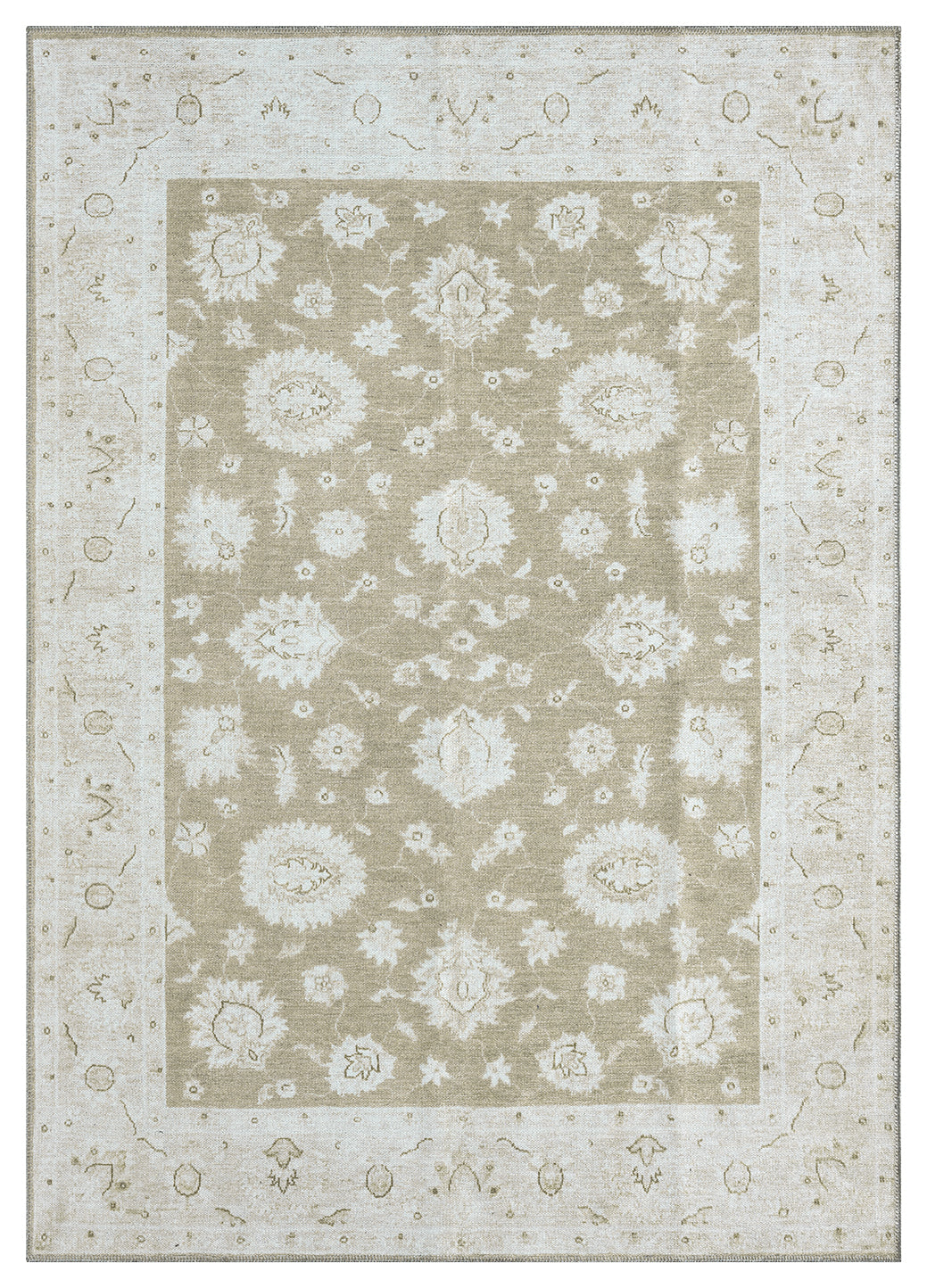 Mayberry Rugs Vintage Zagora Beige Area Rug – Distressed Traditional Rug Mayberry Rug