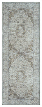 Mayberry Rugs Vintage Lisbon Cream Gold Area Rug – Distressed Traditional Rug Mayberry Rug