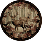 Mayberry Rugs American Destination Whitetail Woods Multi Area Rug – Rustic Lodge Rug Mayberry Rug