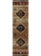 Mayberry Rugs American Destination Austin Multi Area Rug – Western Lodge Rug Mayberry Rug