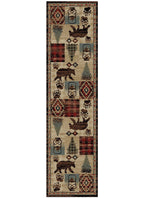 Mayberry Rugs American Destination Cypress Creek Multi Area Rug – Rustic Lodge Rug Mayberry Rug