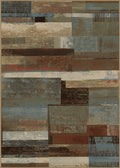 Mayberry Rugs Hearthside Scenic Vision Multi Area Rug – Rustic Cabin Lodge Rug Mayberry Rug