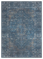 Mayberry Rugs Vintage Lisbon Navy Area Rug – Distressed Traditional Rug Mayberry Rug