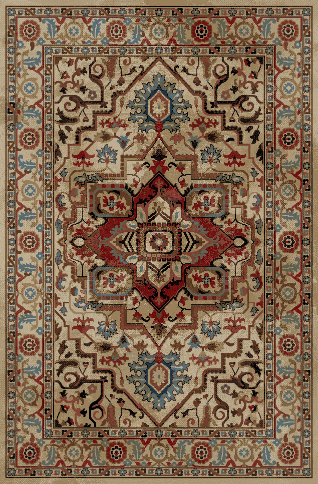 Mayberry Rugs Home Town Charisma Multi Area Rug – Traditional Home Decor Rug Mayberry Rug