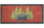 Mayberry Rugs Cozy Cabin Pine Bear Red Area Rug – Rustic Cabin Lodge Rug Mayberry Rug