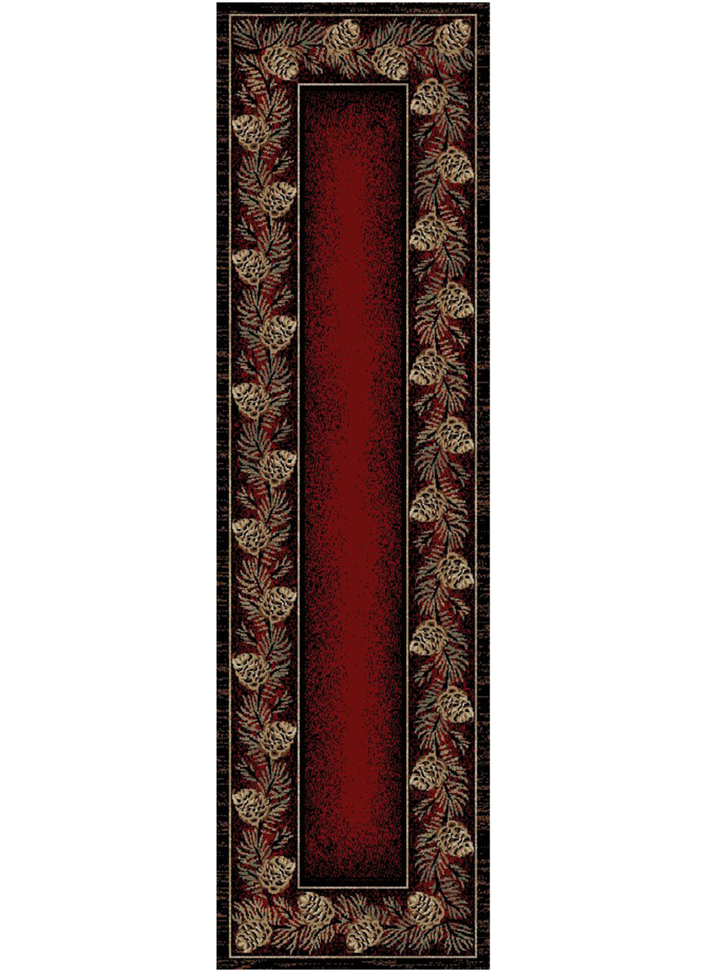 Mayberry Rugs American Destination Danbury Red – Rustic Lodge Area Rug Mayberry Rug