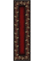 Mayberry Rugs American Destination Danbury Red – Rustic Lodge Area Rug Mayberry Rug
