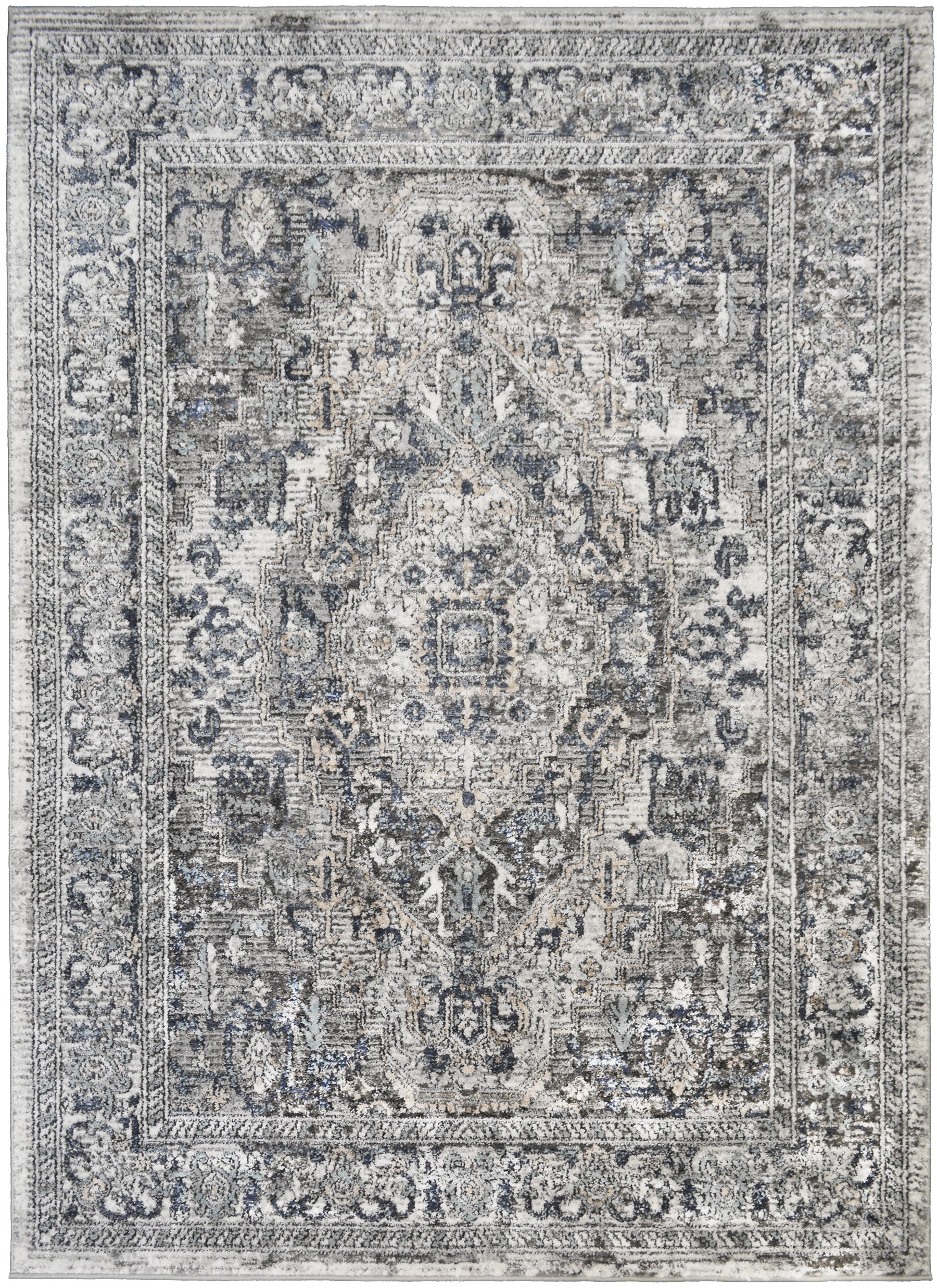 Mayberry Rugs Firenze Palatial Ivory Area Rug – Traditional Ornate Rug Mayberry Rug