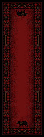 Mayberry Rugs American Destination Woodlands Plaid Red Area Rug – Rustic Lodge Rug Mayberry Rug