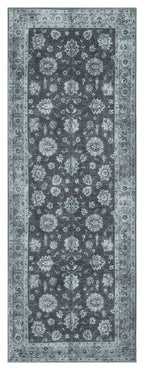 Mayberry Rugs Vintage Zagora Gray Area Rug – Distressed Traditional Rug Mayberry Rug
