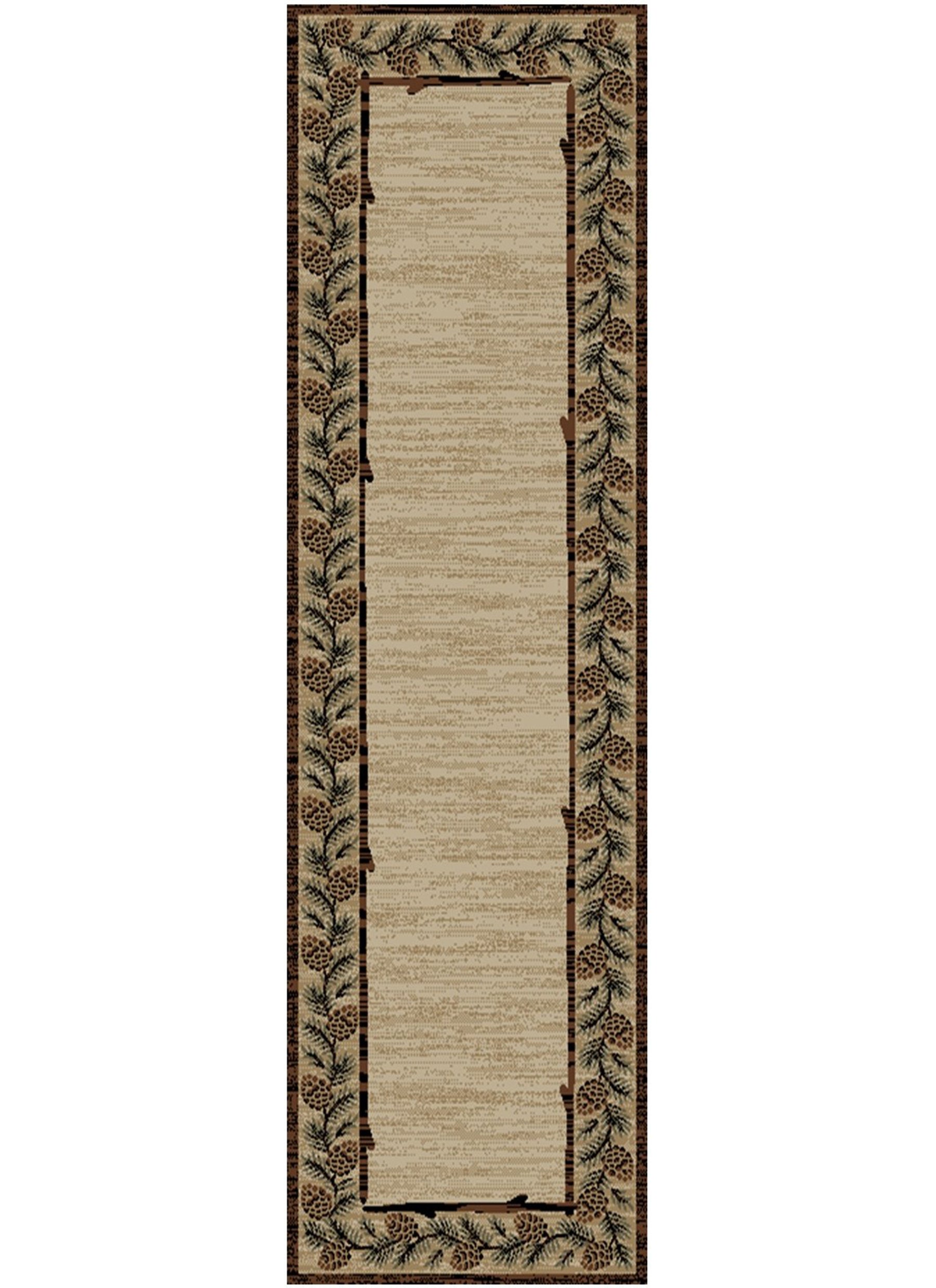 Mayberry Rugs American Destination Clearmont Brown – Rustic Lodge Area Rug Mayberry Rug