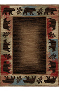Mayberry Rugs Hearthside Fossil Creek Multi Area Rug – Rustic Cabin Lodge Rug Mayberry Rug