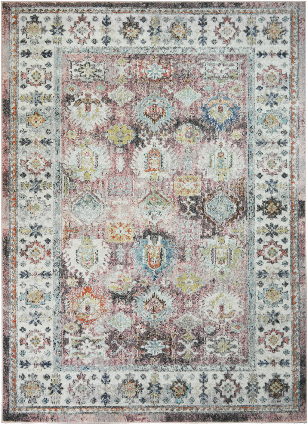 Mayberry Rugs Monaco Renata Pink Area Rug – Traditional Home Decor Rug Mayberry Rug