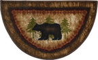 Mayberry Rugs Cozy Cabin Birch Bear Brown Area Rug – Rustic Cabin Lodge Rug Mayberry Rug