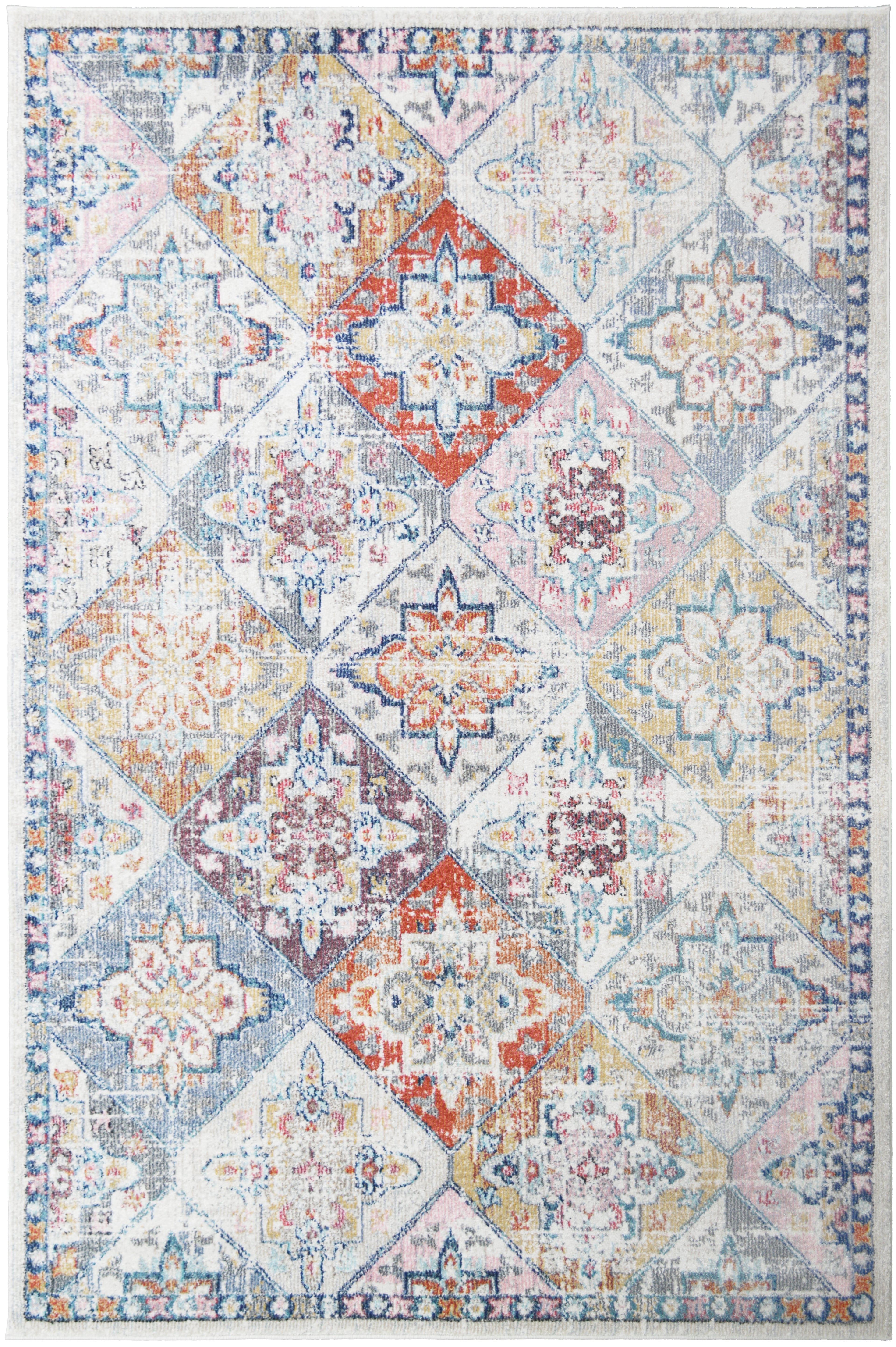 Mayberry Rugs Barcelona Porcelain Multi Area Rug – Traditional Home Decor Rug Mayberry Rug