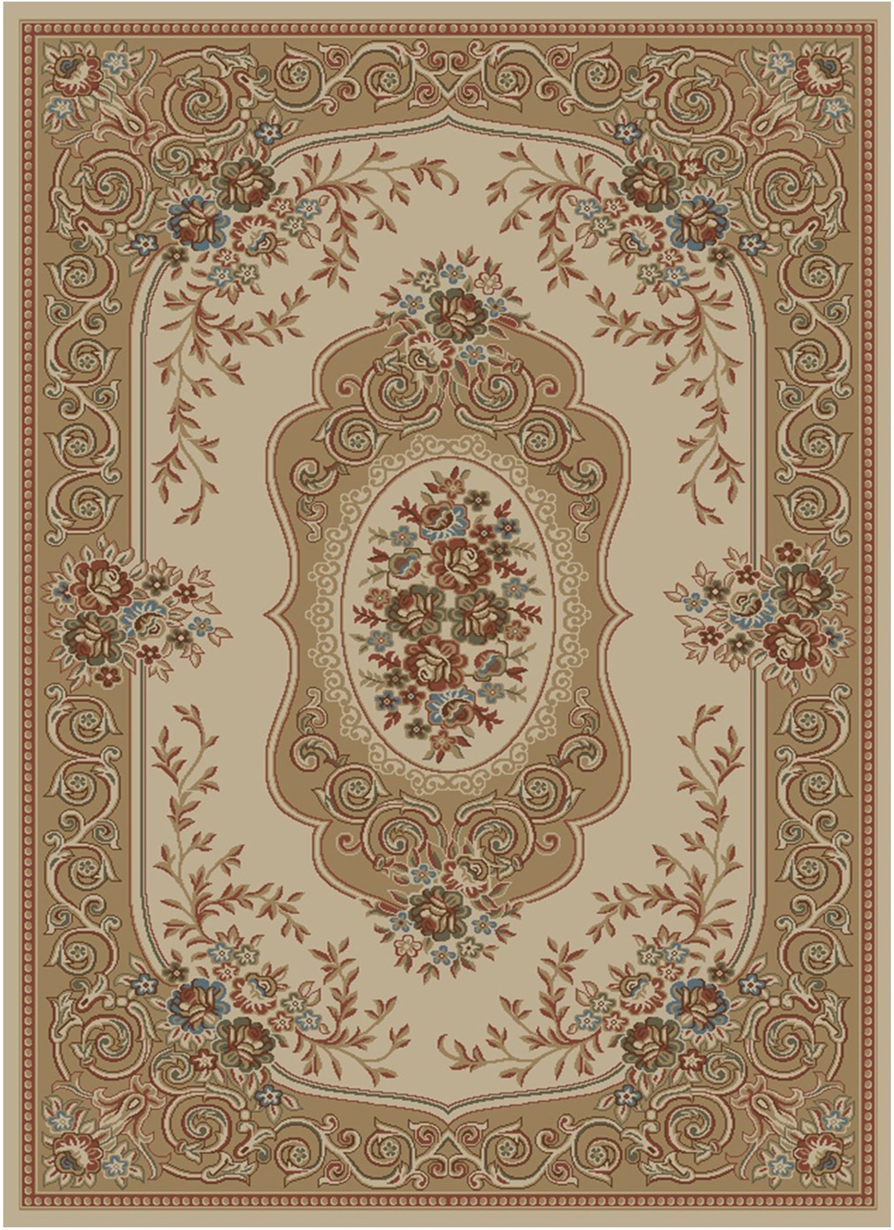 Mayberry Rugs Home Town Lyon Ivory Area Rug – Traditional Home Decor Rug Mayberry Rug