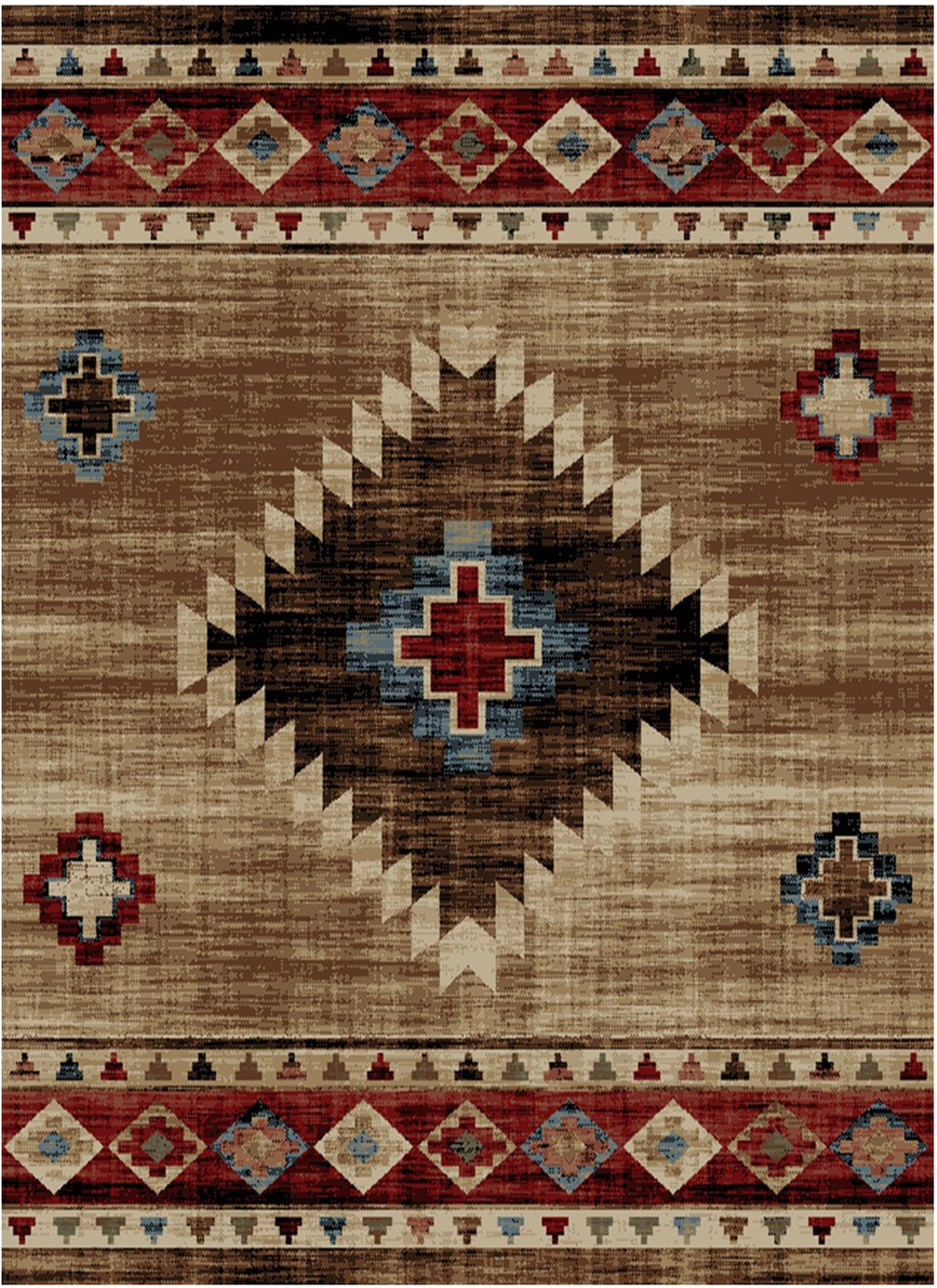 Mayberry Rugs American Destination Austin Multi Area Rug – Western Lodge Rug Mayberry Rug