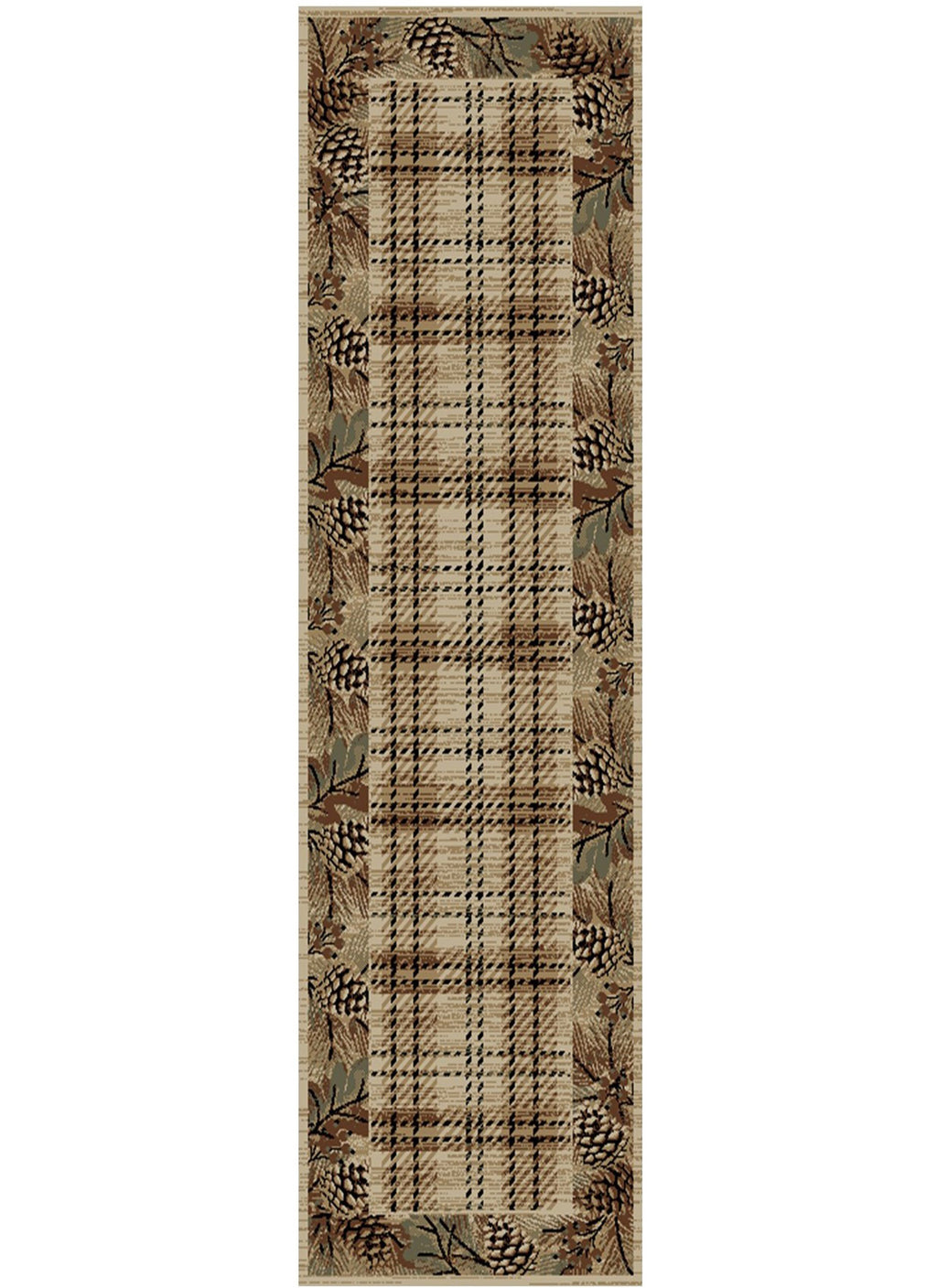 Mayberry Rugs American Destination Pembroke Plaid Multi Area Rug – Rustic Lodge Rug Mayberry Rug