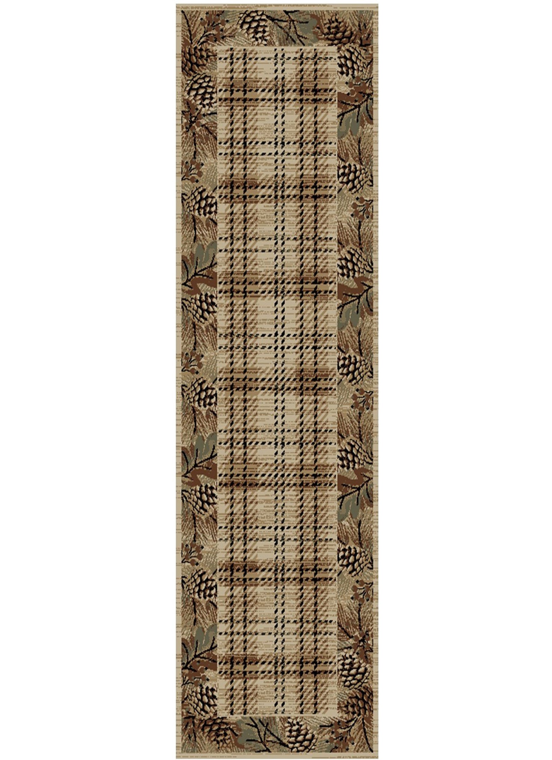 Mayberry Rugs American Destination Pembroke Plaid Multi Area Rug – Rustic Lodge Rug Mayberry Rug