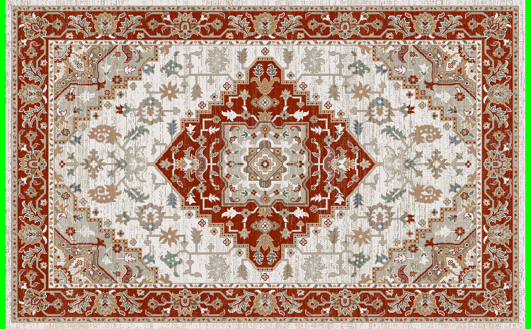 Mayberry Rugs Plymouth Beryl Ivory Red Area Rug – Traditional Home Decor Rug Mayberry Rug