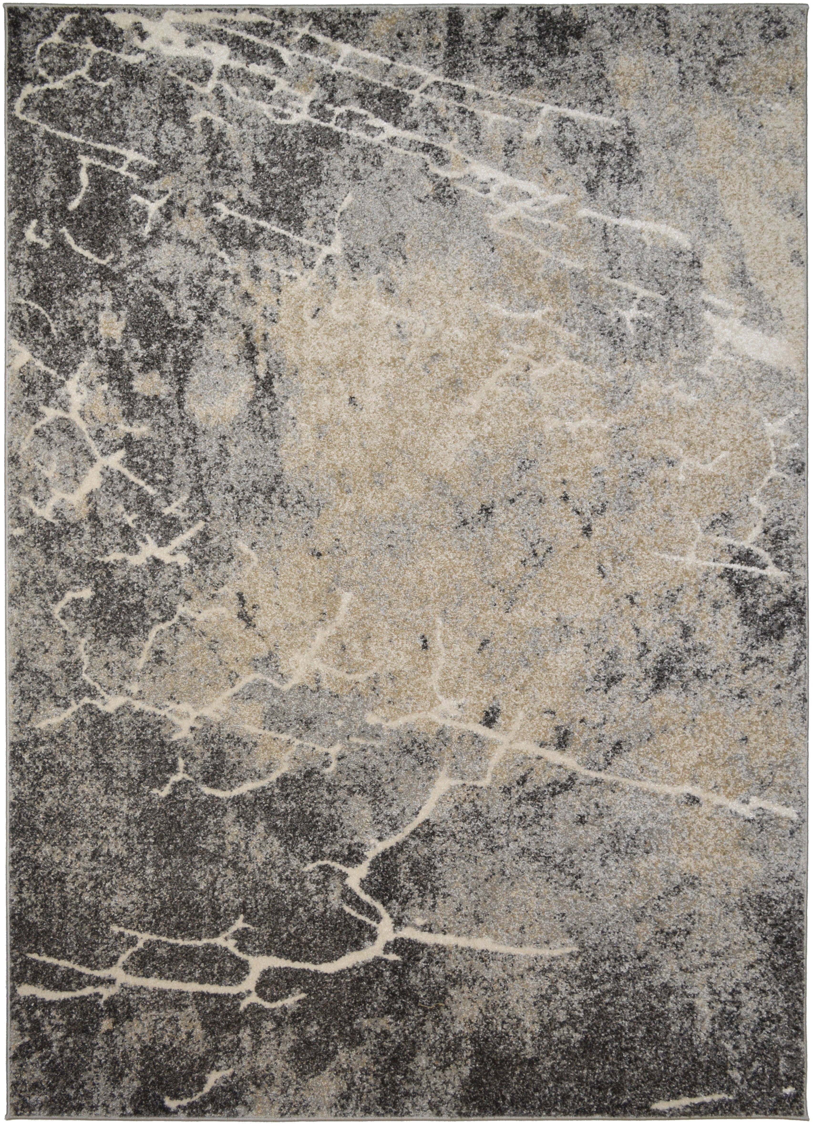 Mayberry Rugs Denver Lightning Gray Area Rug – Modern Geometric Rug Mayberry Rug