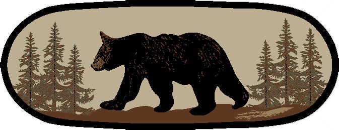Mayberry Rugs American Destination Bearwalk Multi – Rustic Lodge Area Rug Mayberry Rug