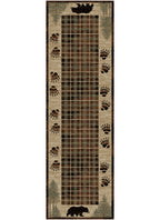 Mayberry Rugs American Destination Big Timber Brown – Rustic Lodge Area Rug Mayberry Rug