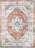 Mayberry Rugs Barcelona Catalina Red Area Rug – Traditional Home Decor Rug Mayberry Rug