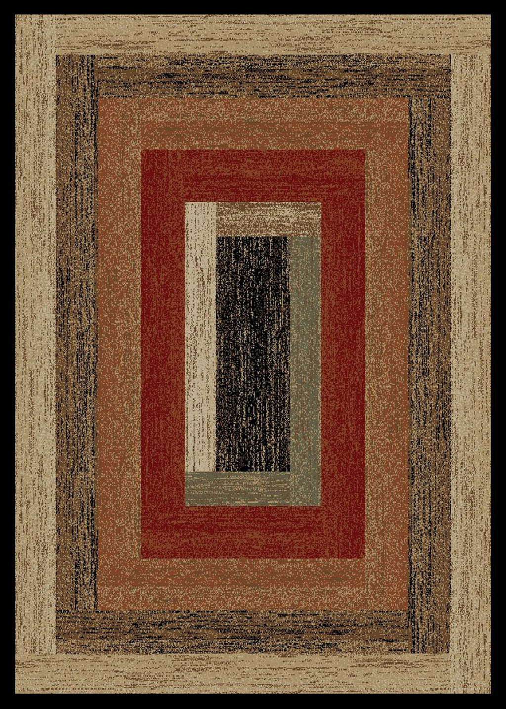 Mayberry Rugs Hearthside Rustic Panel Multi Area Rug – Rustic Cabin Lodge Rug Mayberry Rug