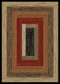 Mayberry Rugs Hearthside Rustic Panel Multi Area Rug – Rustic Cabin Lodge Rug Mayberry Rug