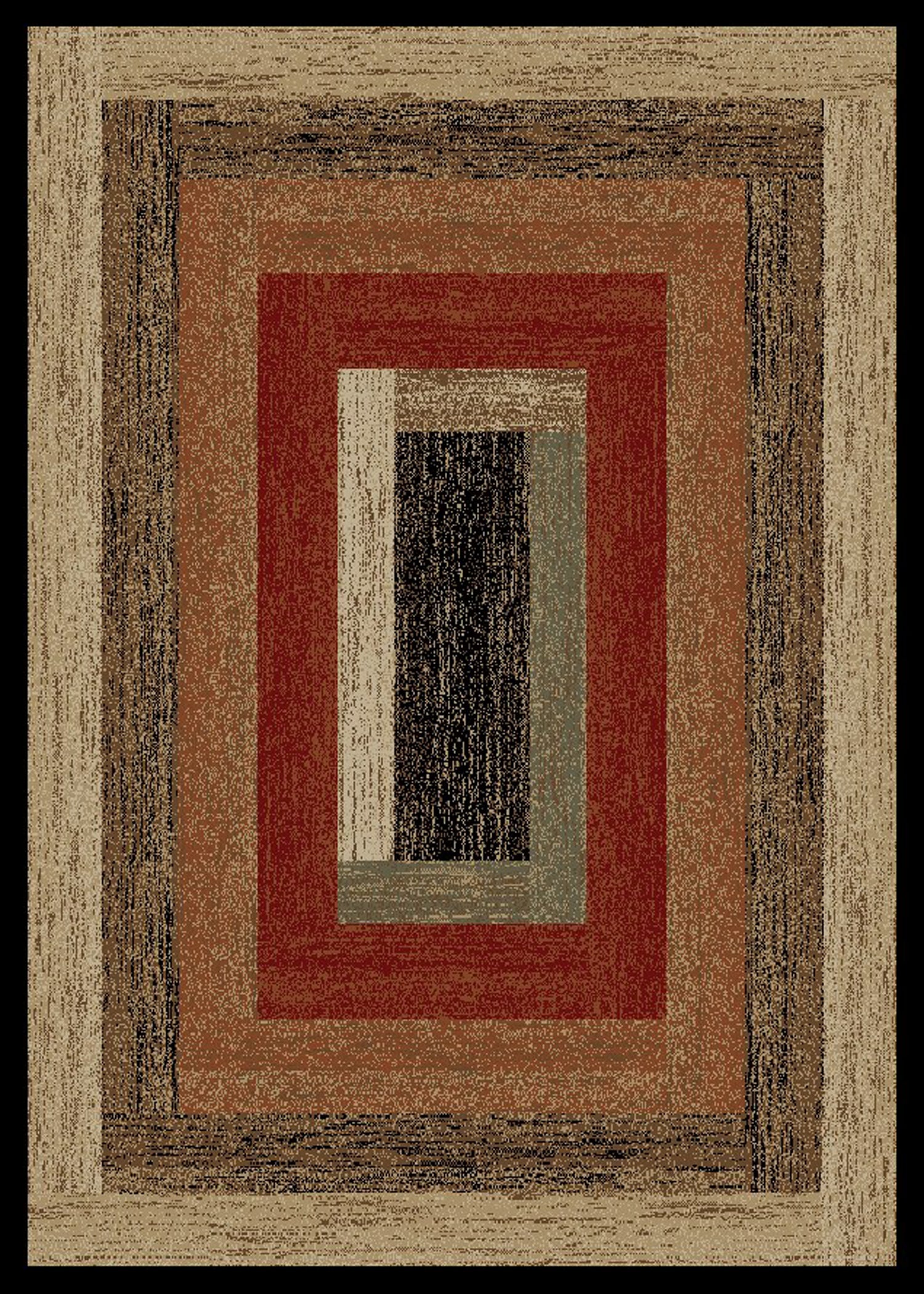 Mayberry Rugs Hearthside Rustic Panel Multi Area Rug – Rustic Cabin Lodge Rug Mayberry Rug