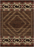 Mayberry Rugs American Destination Hartland Brown – Rustic Lodge Area Rug Mayberry Rug