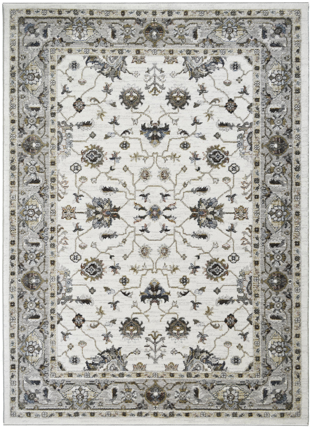 Mayberry Rugs Athens Thessalonica Ivory Area Rug – Traditional Home Decor Rug Mayberry Rug