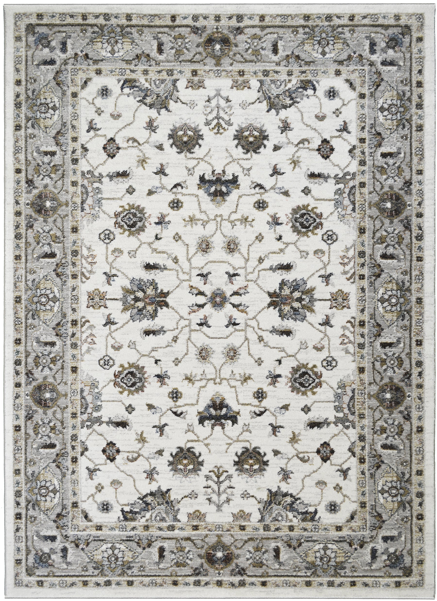 Mayberry Rugs Athens Thessalonica Ivory Area Rug – Traditional Home Decor Rug Mayberry Rug
