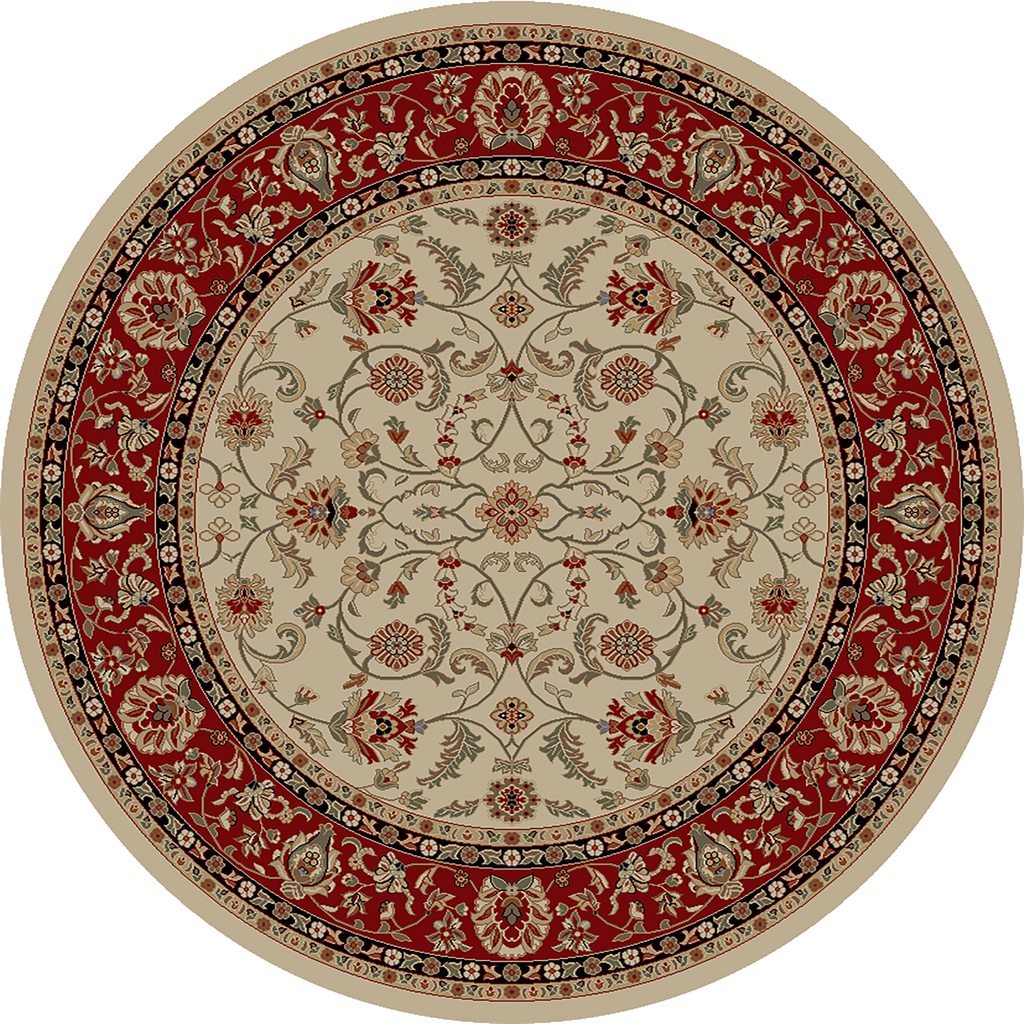Mayberry Rugs Home Town Classic Keshan Beige Area Rug – Traditional Persian Rug Mayberry Rug