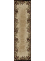 Mayberry Rugs Hearthside Twilight Ridge Brown Area Rug – Rustic Cabin Lodge Rug Mayberry Rug