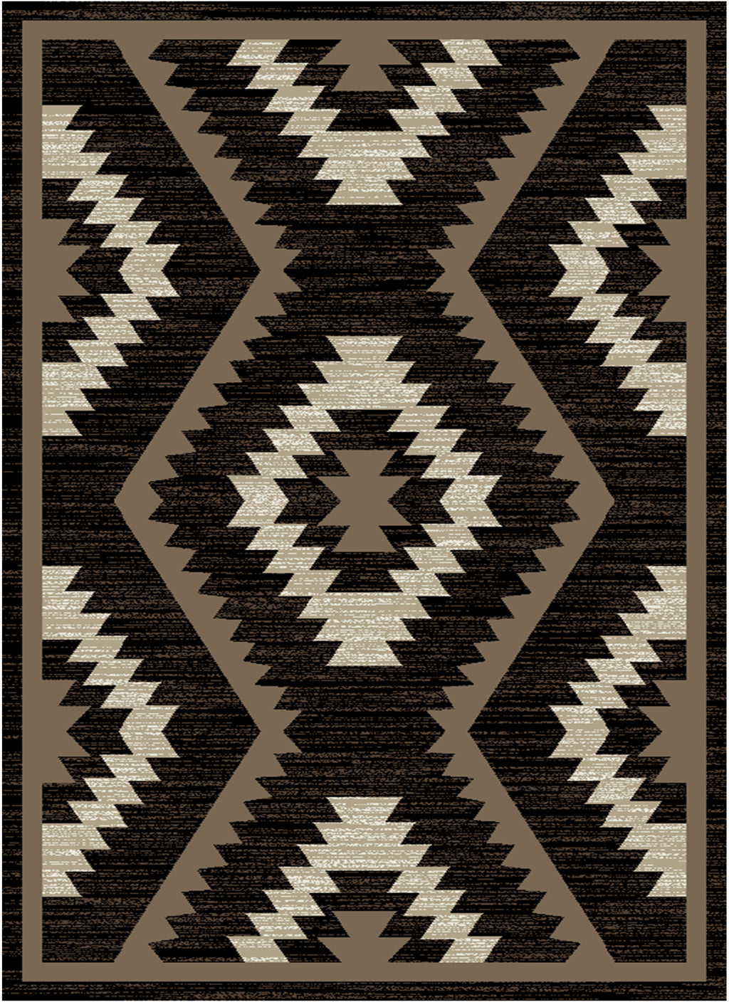 Mayberry Rugs Tacoma Rialto Black Area Rug – Rustic Lodge Rug Mayberry Rug