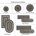11x36 Table Runner Flint Hill Oval Homespice Rugs