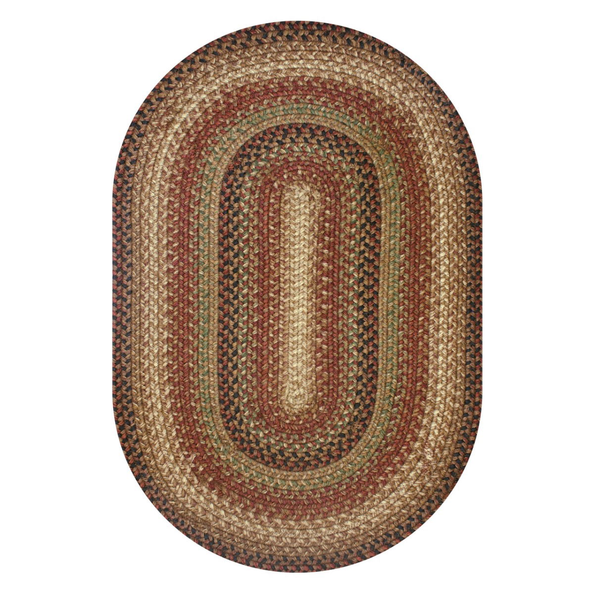 3x5  Gingerbread Oval Homespice Rugs