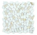 Glass & Marble Pebble Mosaic Tile Elysium